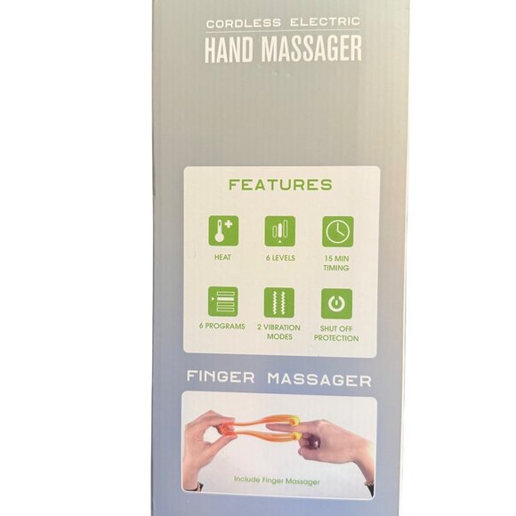 Hand Massager Cordless Electric Adjustable Settings Heat Portable By Cotsoco NIB - Picture 7 of 10